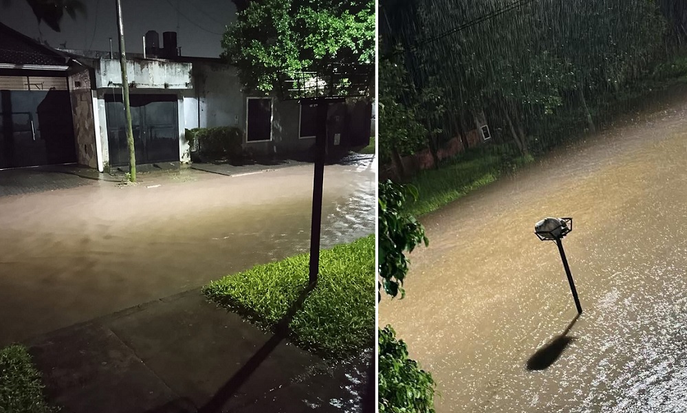 Un fuerte temporal inundò localidades del sur tucumano