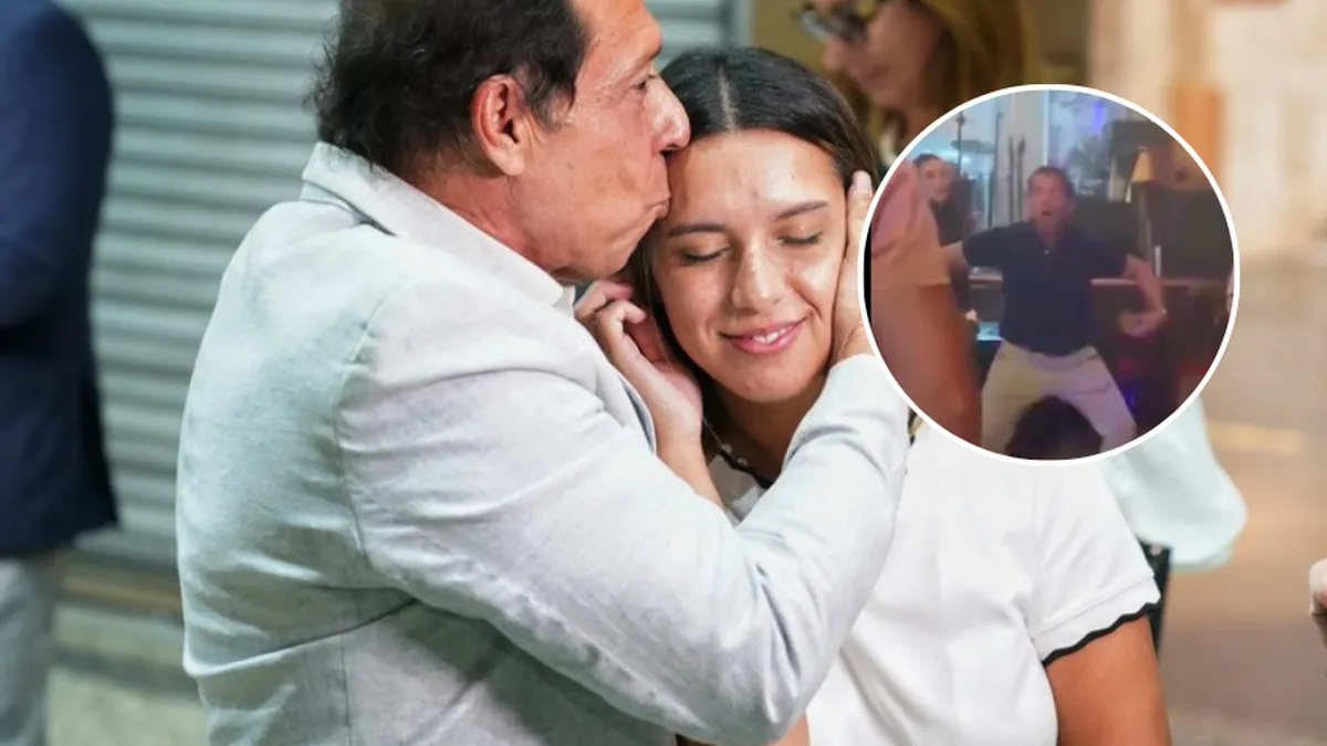 Video: el padre de Agostina festejó en un bar de Santiago, imitando los gestos de mono de su hija en Brasil y diciendo «yo soy un empresario narco»